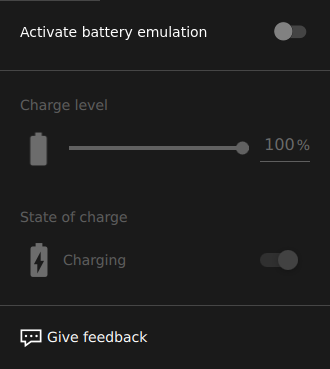 Battery widget