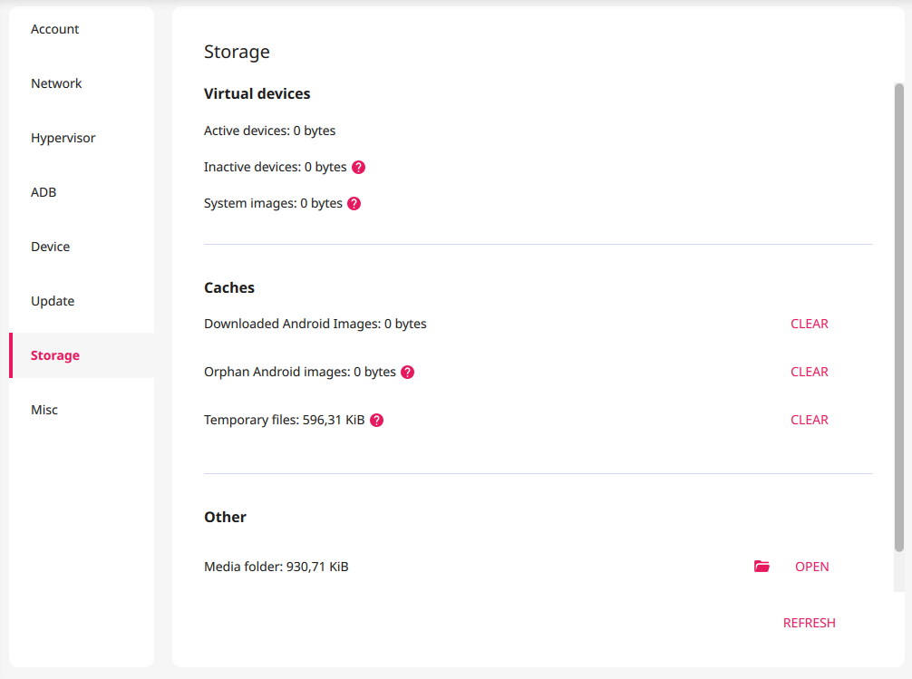 Storage tab