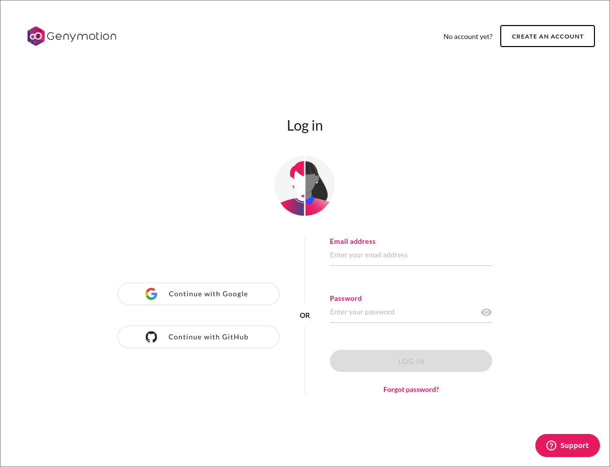 Log in