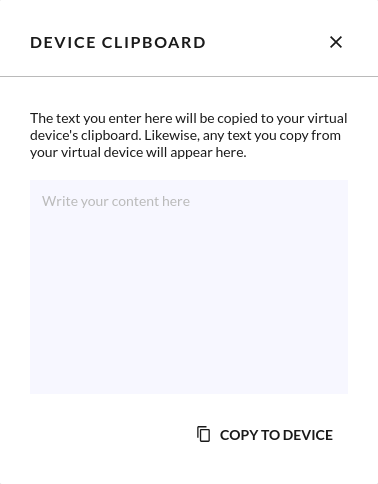 Clipboard widget window