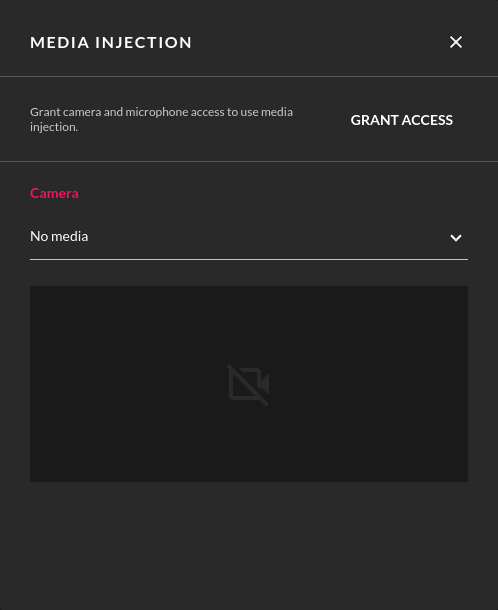 media injection widget for SaaS