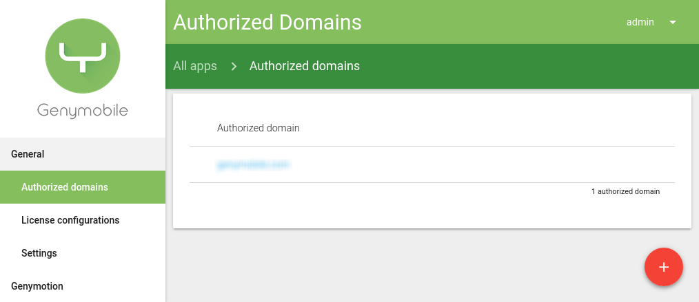 Authorized domains