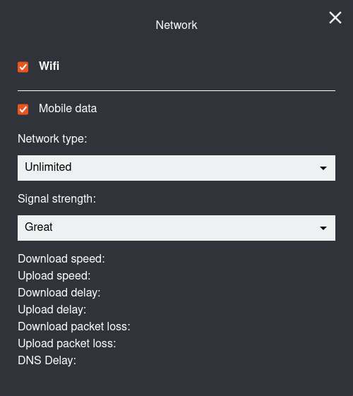 Network widget